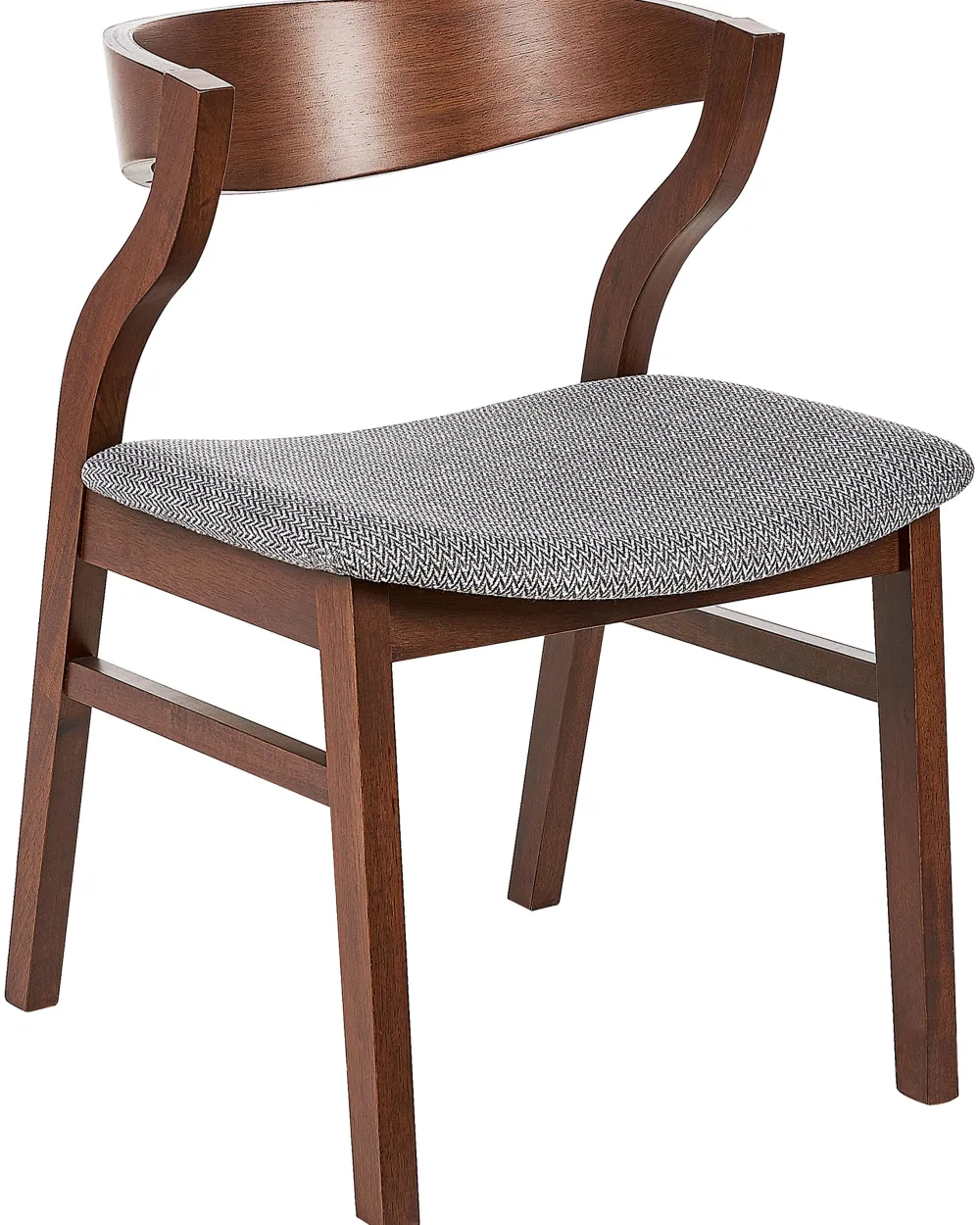 Tuolit<Beliani Tuoli Tumma Puu/Harmaa 2 Kpl Maroa