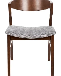 Tuolit<Beliani Tuoli Tumma Puu/Harmaa 2 Kpl Maroa