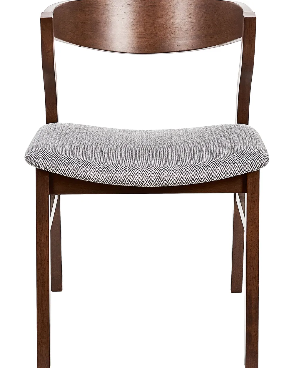 Tuolit<Beliani Tuoli Tumma Puu/Harmaa 2 Kpl Maroa