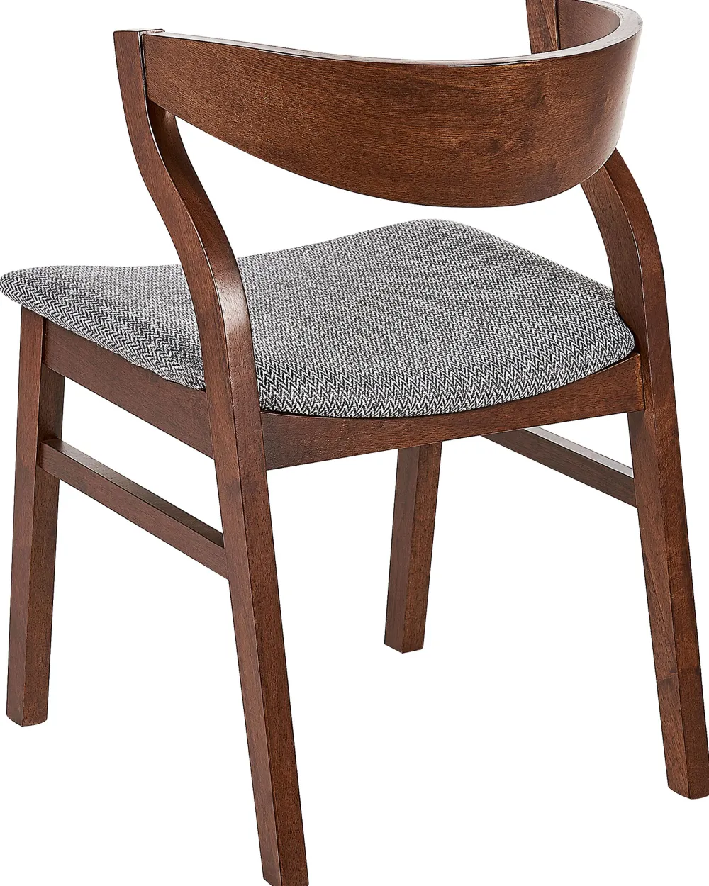 Tuolit<Beliani Tuoli Tumma Puu/Harmaa 2 Kpl Maroa