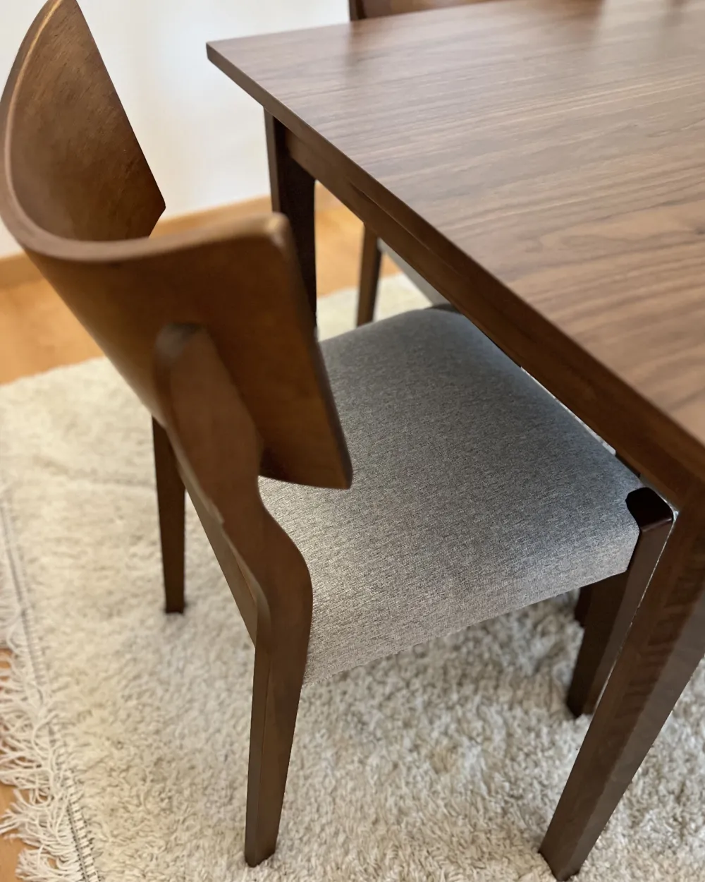 Flash Sale Beliani Tuoli Tumma Puu/Harmaa 2 Kpl Eden