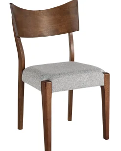 Flash Sale Beliani Tuoli Tumma Puu/Harmaa 2 Kpl Eden