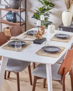 Tuolit<Beliani Tuoli Tumma Puu/Harmaa 2 Kpl Abee