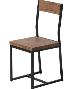 Tuolit<Beliani Tuoli Tumma Puu/Musta 6 Kpl Laredo