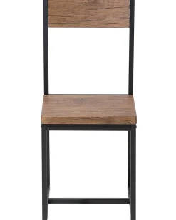 Tuolit<Beliani Tuoli Tumma Puu/Musta 6 Kpl Laredo