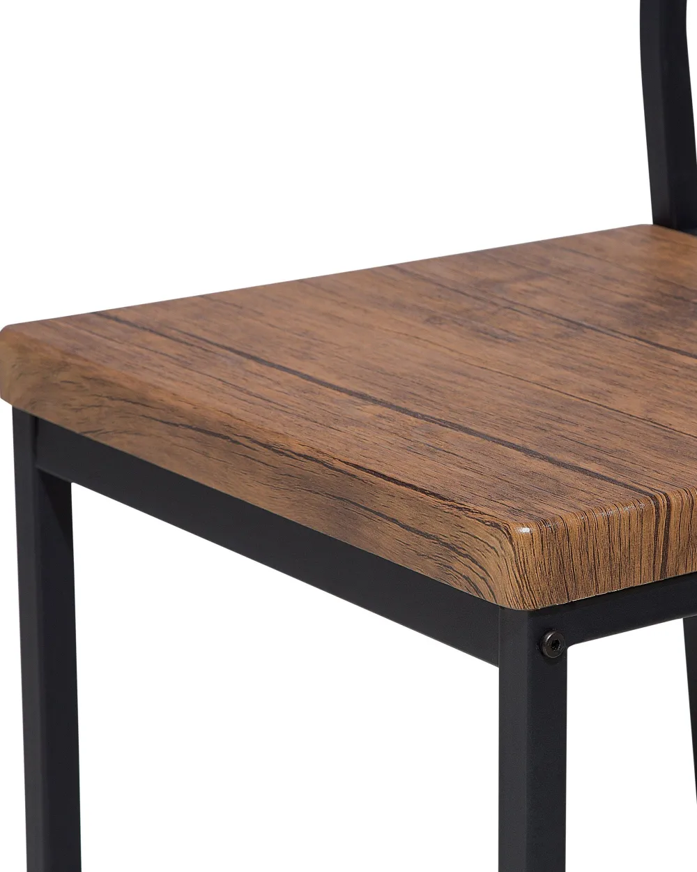 Tuolit<Beliani Tuoli Tumma Puu/Musta 6 Kpl Laredo