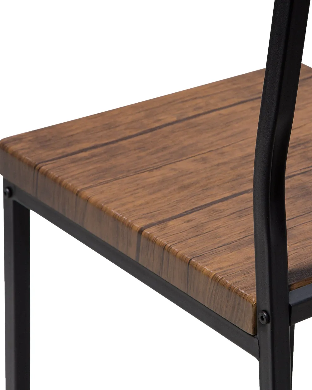 Tuolit<Beliani Tuoli Tumma Puu/Musta 6 Kpl Laredo