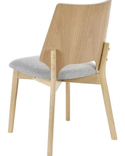 New Beliani Tuoli Vaalea Puu/Harmaa 2 Kpl Abee