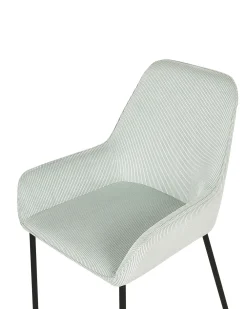 Fashion Beliani Tuoli Vakosametti Mintunvihrea 2 Kpl Loverna