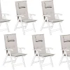Store Beliani Tuolin Pehmusteet 6Kpl Setti Harmaanbeige Toscana/Java