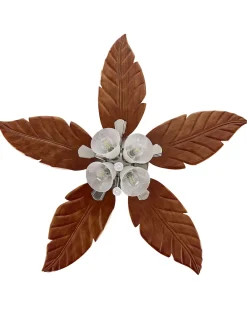 Clearance Beliani Tuuletinvalaisin 4 Polttimoa Vaalea Puu/Hopea Gila