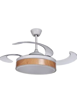 Valaisimet<Beliani Tuuletinvalaisin 3 Polttimoa Valkoinen Fremont