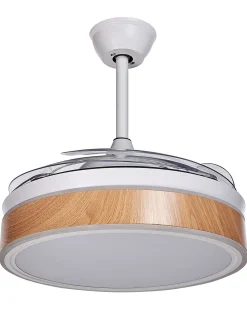 Valaisimet<Beliani Tuuletinvalaisin 3 Polttimoa Valkoinen Fremont