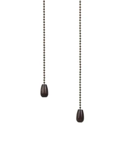 Valaisimet<Beliani Tuuletinvalaisin 3 Polttimoa Tumma Puu/Ruskea Heilong