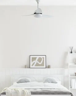 Discount Beliani Tuuletinvalaisin Metalli Valkoinen Toplica