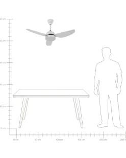Discount Beliani Tuuletinvalaisin Metalli Valkoinen Toplica