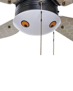 Valaisimet<Beliani Tuuletinvalaisin Rauta Musta/Keltainen Dolores