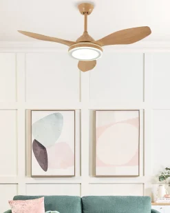 Fashion Beliani Tuuletinvalaisin Rauta Vaaleanruskea Muddy