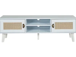 Best Beliani Tv-Taso 2 Kaappia 2 Hyllya Luonnonvalkoinen Parton