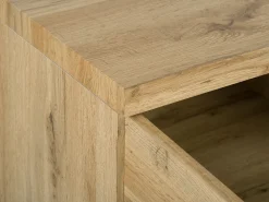 Säilytys<Beliani Tv-Taso 2 Kaappia Hylly Vaalea Puu Timber