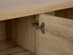 Säilytys<Beliani Tv-Taso 2 Kaappia Hylly Vaalea Puu Timber