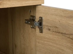 Säilytys<Beliani Tv-Taso 2 Kaappia Hylly Vaalea Puu Timber