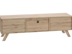 Säilytys<Beliani Tv-Taso 2 Kaappia Laatikko Vaalea Puu/Valkoinen Forester