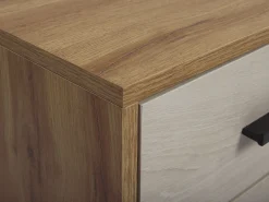 Cheap Beliani Tv-Taso 4 Laatikkoa 2 Hyllya Vaalea Puu Florida