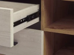 Cheap Beliani Tv-Taso 4 Laatikkoa 2 Hyllya Vaalea Puu Florida