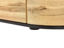 Sale Beliani Tv-Taso 2 Laatikkoa 2 Kaappia Vaalea Puu/Musta Jerome