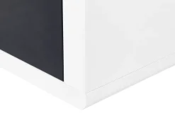 Best Sale Beliani Tv-Taso 2 Laatikkoa Hylly Valkoinen/Musta Spokan