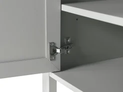 Discount Beliani Tv-Taso Kaappi 2 Laatikkoa Vaaleanharmaa Honolulu