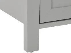 Discount Beliani Tv-Taso Kaappi 2 Laatikkoa Vaaleanharmaa Honolulu