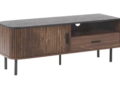 Säilytys<Beliani Tv-Taso Kaappi Laatikko Tumma Puu/Musta Jose