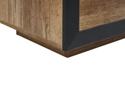 Cheap Beliani Tv-Taso Led-Valo Kaappi Laatikko Vaalea Puu/Musta Marana