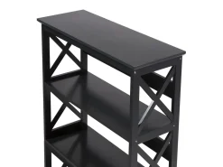 Shop Beliani Tyohuonesetti 2 Osaa Tumma Puu/Musta Foster/Casco