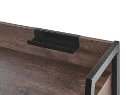 Säilytys<Beliani Tyohuonesetti 2 Osaa Tumma Puu/Musta Foster/Harwich