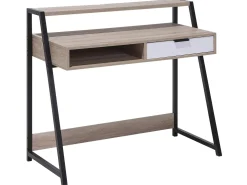 Cheap Beliani Tyohuonesetti 2 Osaa Vaalea Puu/Musta Foster/Calvin