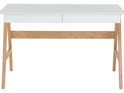 Säilytys<Beliani Tyohuonesetti 2 Osaa Valkoinen/Vaalea Puu Escalante/Sheslay