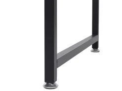 Sale Beliani Tyopoyta 5 Hyllya Tumma Puu/Valkoinen 120 X 60 Cm Dese