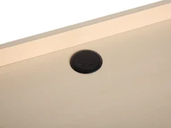 Cheap Beliani Tyopoyta 3 Laatikkoa 3 Hyllya Vaalea Puu/Valkoinen 130 X 60 Cm Caracas