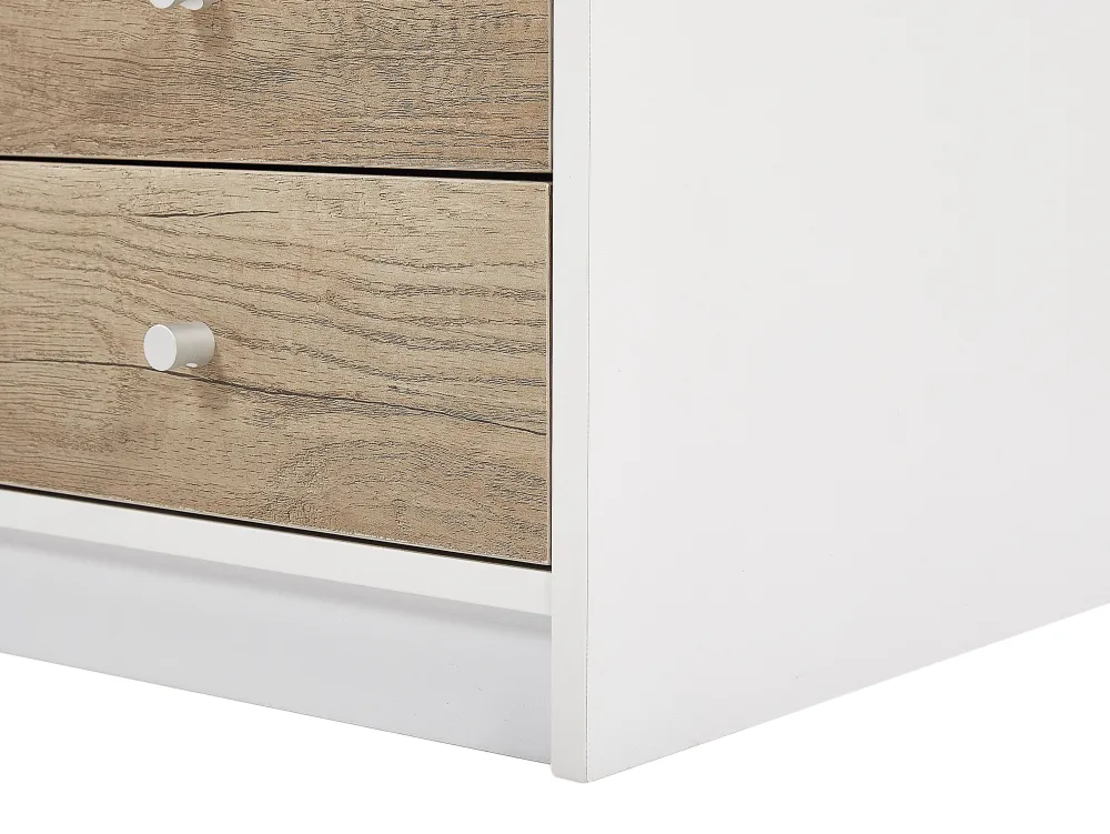 Lastenhuone<Beliani Tyopoyta 5 Laatikkoa Hylly Vaalea Puu/Valkoinen 140 X 60 Cm Heber