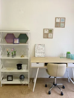 Lastenhuone<Beliani Tyopoyta 2 Laatikkoa Hylly Vaalea Puu/Valkoinen 120 X 48 Cm Clarita