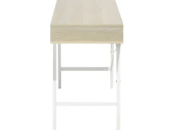 Lastenhuone<Beliani Tyopoyta 2 Laatikkoa Hylly Vaalea Puu/Valkoinen 120 X 48 Cm Clarita