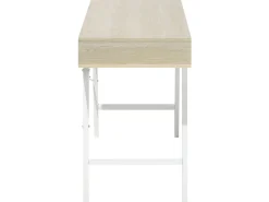 Lastenhuone<Beliani Tyopoyta 2 Laatikkoa Hylly Vaalea Puu/Valkoinen 120 X 48 Cm Clarita