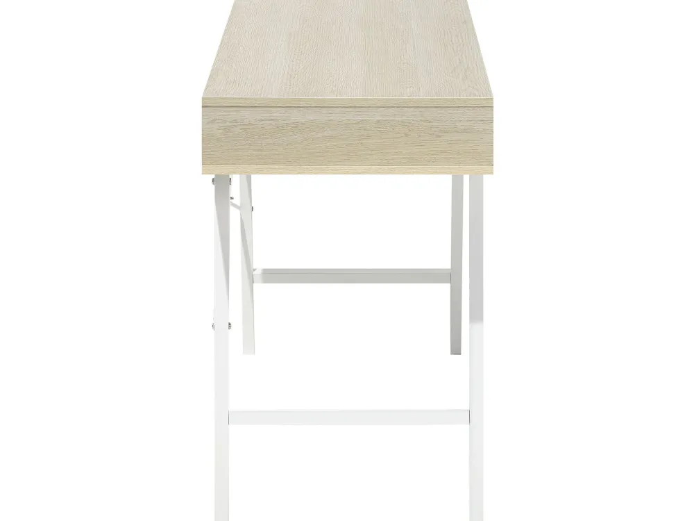 Lastenhuone<Beliani Tyopoyta 2 Laatikkoa Hylly Vaalea Puu/Valkoinen 120 X 48 Cm Clarita