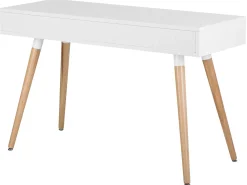 Lastenhuone<Beliani Tyopoyta 2 Laatikkoa Hylly Valkoinen/Harmaa 120 X 45 Cm Frisco