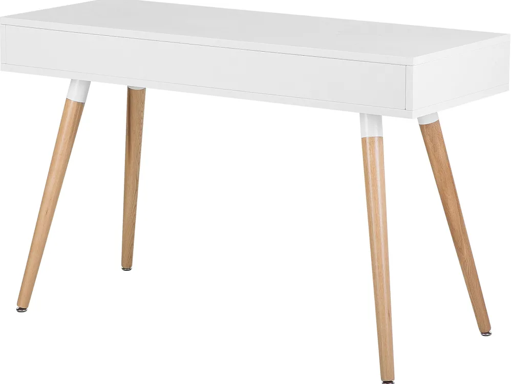 Lastenhuone<Beliani Tyopoyta 2 Laatikkoa Hylly Valkoinen/Harmaa 120 X 45 Cm Frisco