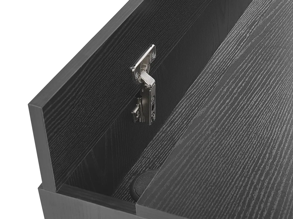 Lastenhuone<Beliani Tyopoyta 2 Laatikkoa Musta/Vaalea Puu 120 X 60 Cm Jena