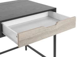 Lastenhuone<Beliani Tyopoyta 2 Laatikkoa Musta/Vaalea Puu 120 X 60 Cm Jena